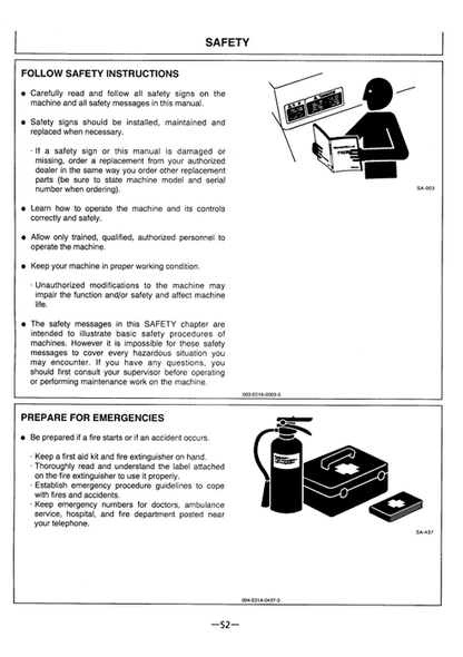 John Deere Hitachi EX550-3 EC550LC-3 Excavator Operator Manual PDF
