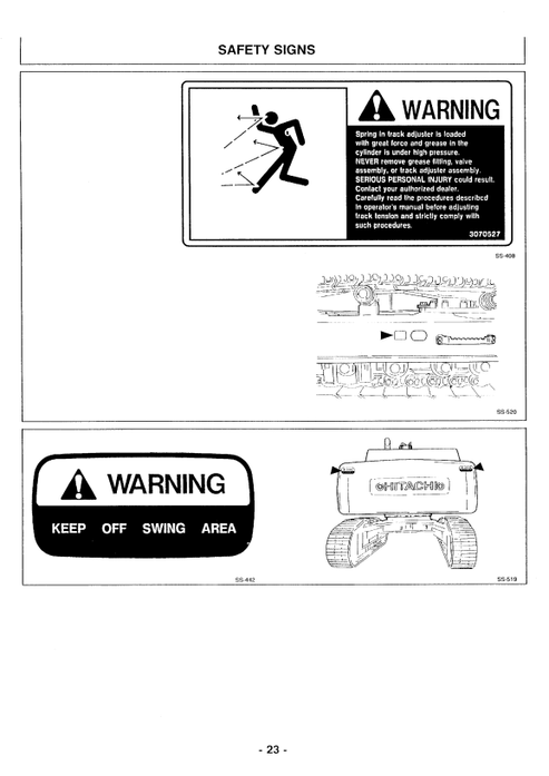 John Deere Hitachi EX550 Series Excavator Operator Manual EM17A11