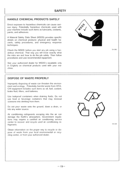 John Deere Hitachi EX60-3 Excavator Operating Manual
