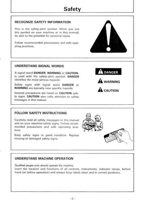 John Deere Hitachi EX60WD Hydraulic Excavator Operator Manual PDF