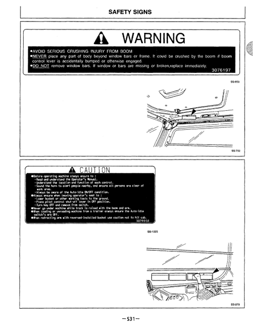 John Deere Hitachi EX750-5 EX800H-5 Hydraulic Excavator Operator Manual