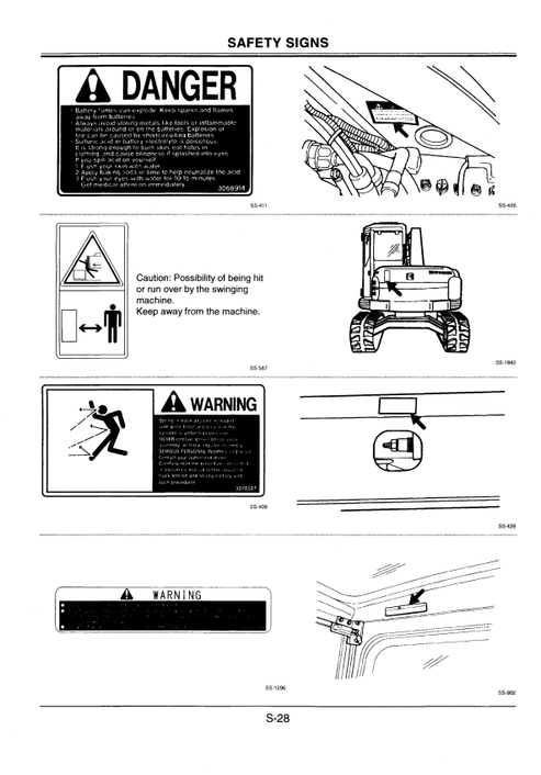 John Deere Hitachi EX75UR-3 Excavator Operating Manual
