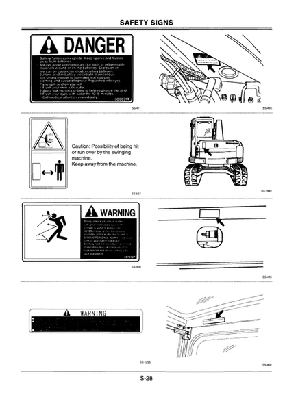 John Deere Hitachi EX75UR-3 Excavator Operating Manual