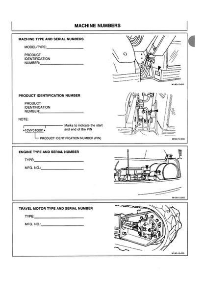 John Deere Hitachi EX75UR-3 Operator Manual PDF EM10V13