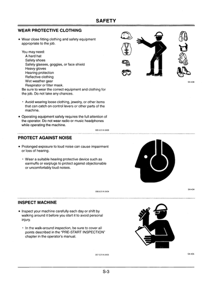 John Deere Hitachi EX75UR-3 Operator Manual PDF EM10VEN13