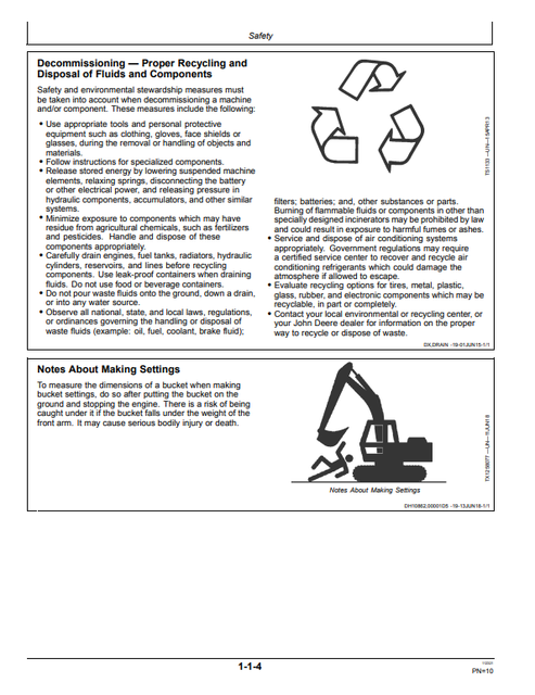 John Deere Hitachi ZAXIS 210-6N 350LC-6N Operator Manual OMT411563X19