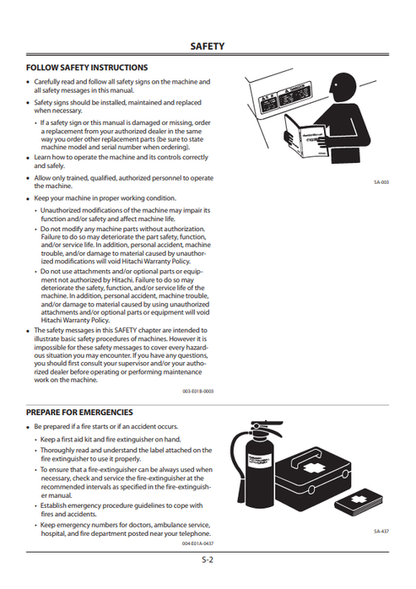 John Deere Hitachi ZAXIS 225USLC-3 225USRLC Operation Manual