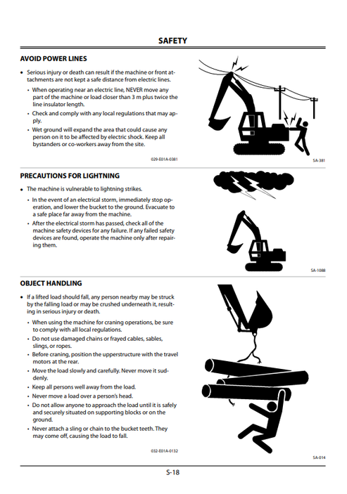 John Deere Hitachi ZAXIS 240LC-3 270LC-3 350LC-3 Operating Manual