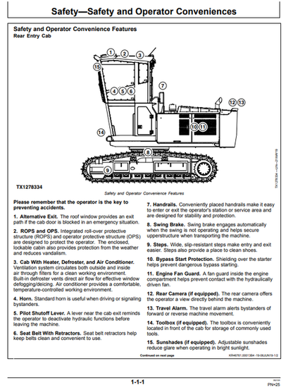 John Deere Hitachi ZAXIS 310F-FE-6N Operating Manual OMT390732X19
