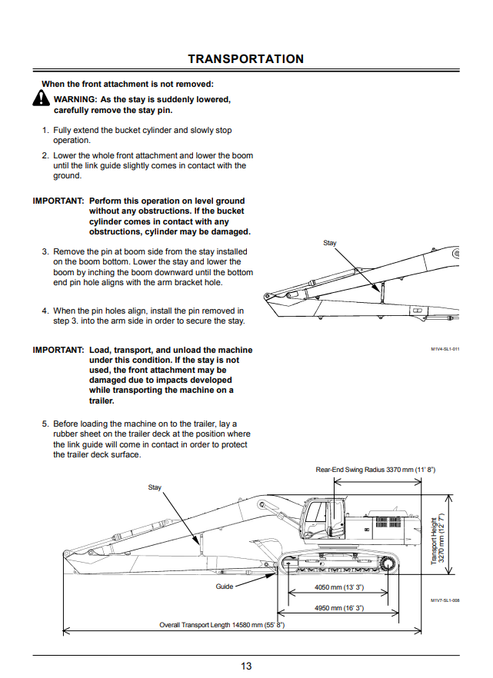 John Deere Hitachi ZAXIS 330LC-3 350LC-3 Excavator Operator Manual