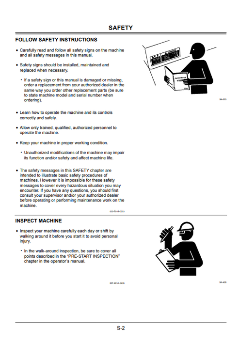 John Deere Hitachi ZAXIS 450LC-3 to 850LC-3 Operating Manual