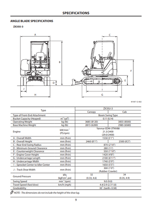 John Deere Hitachi ZAXIS Hydraulic Angle Blade Operating Manual PDF