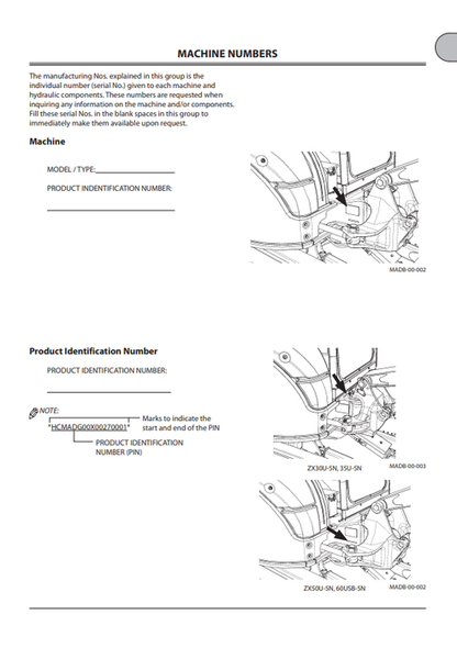 John Deere Hitachi ZAXIS Hydraulic Excavator Manual ENMADGNA22 PDF