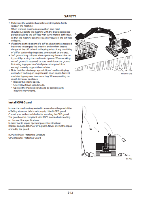 John Deere Hitachi ZAXIS Hydraulic Excavator Operating Manual ENMJACLA22