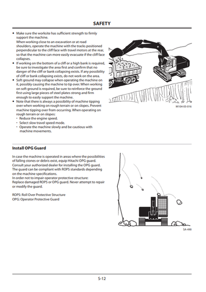 John Deere Hitachi ZAXIS Hydraulic Excavator Operating Manual ENMJACLA22