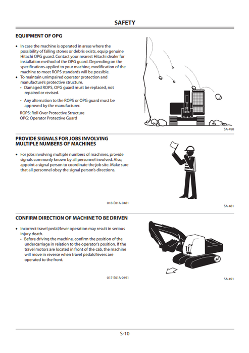 John Deere Hitachi ZAXIS Hydraulic Excavator Operator Manual EM1JB23