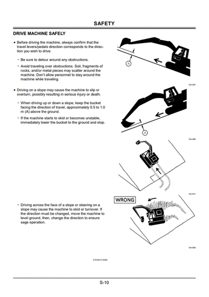 John Deere Hitachi Zaxis 110 Excavator Operator Guide EM1EY12