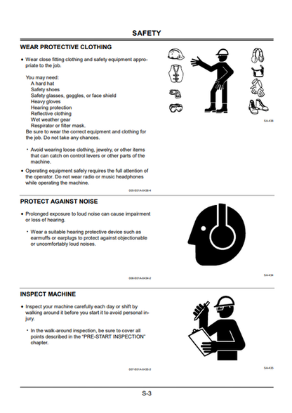 John Deere Hitachi Zaxis 27U-50U Excavator Operator Manual PDF