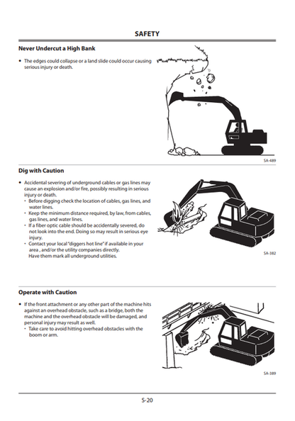 John Deere Hitachi Zaxis 345USLC-6N Operating Manual PDF