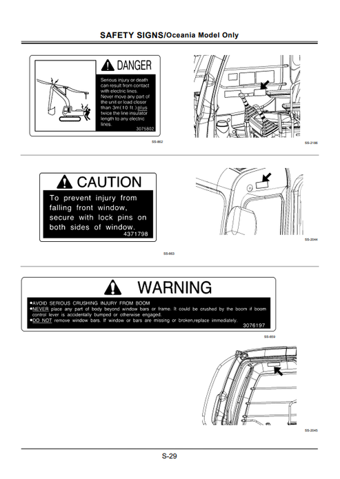 John Deere Hitachi Zaxis 350K 350LCK Operating & Maintenance Manual