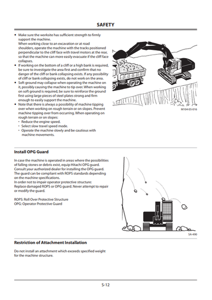 John Deere Hitachi Zaxis 5A Excavator Operator Manual ENMJAELA14