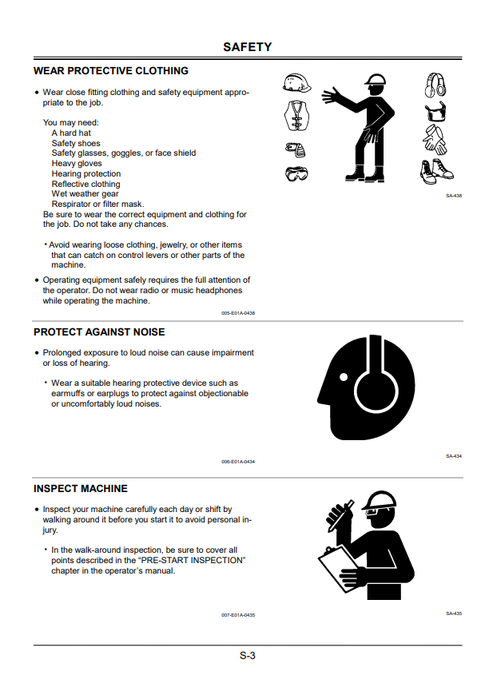 John Deere Hitachi Zaxis Excavator Operation Manual 120-330 CLASS