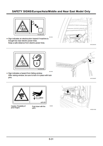 John Deere Hitachi Zaxis Excavator Operation Manual 70-85US