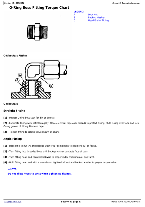 John Deere Integral Planter Repair Technical Manual TM1721