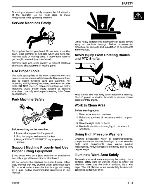 John Deere JA60 JA62 JA65 JE75 JX75 JX85 Workshop Manual TM1723