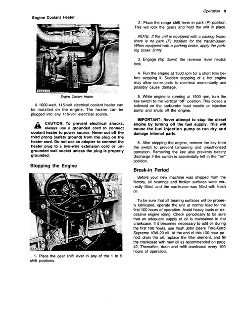 John Deere JD300-B Backhoe Loader Technical Operator Manual