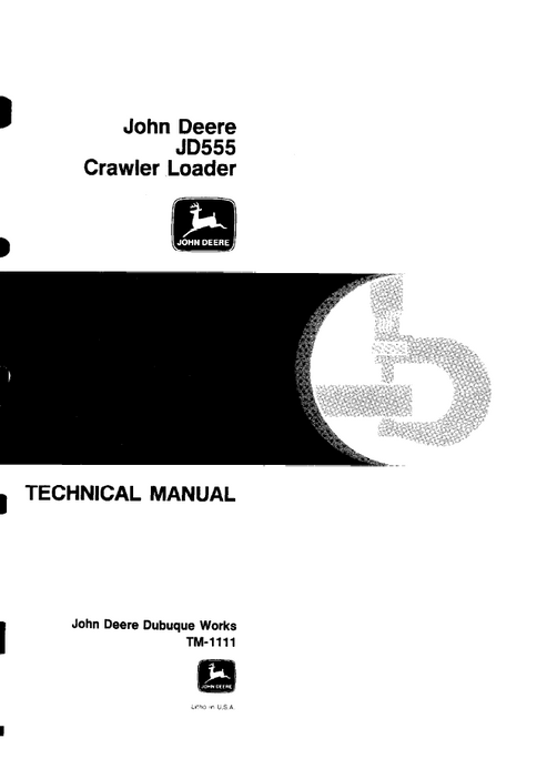 John Deere JD480 Forklift Technical Service Manual TM1111