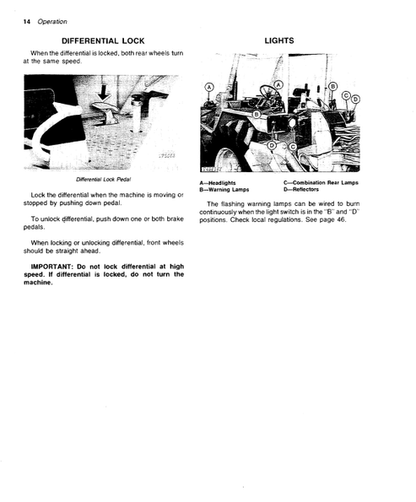 John Deere JD500-C Backhoe Loader Technical Operator Manual