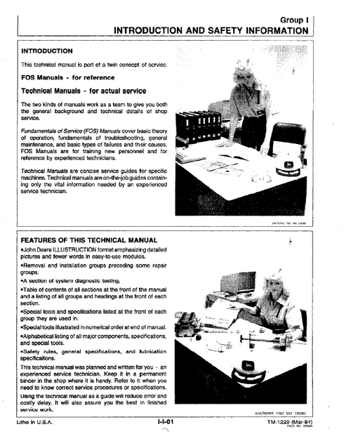John Deere JD644C & JD646C Construction Equipment Technical Manual