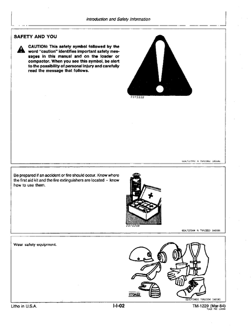 John Deere JD644C Loader and JD646C Compactor Repair Manual TM1229