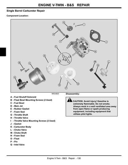 John Deere L100-L130 Lawn Tractor Technical Service Manual TM2026