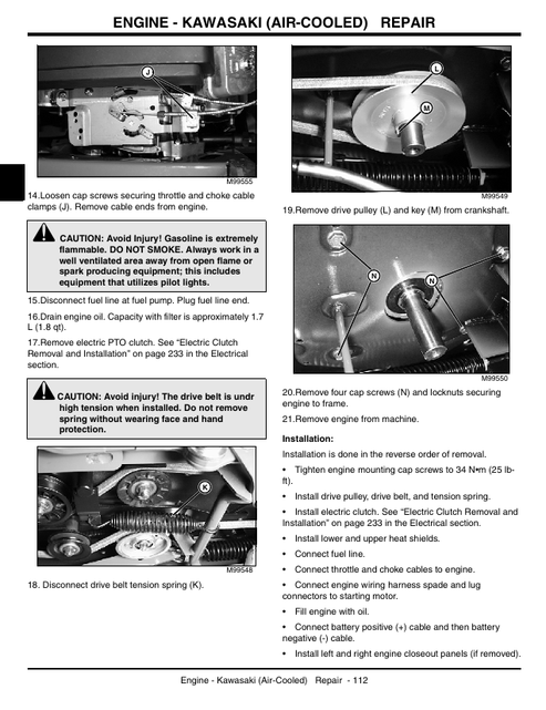 John Deere LX280-LX289 Garden Tractor Workshop Technical Manual