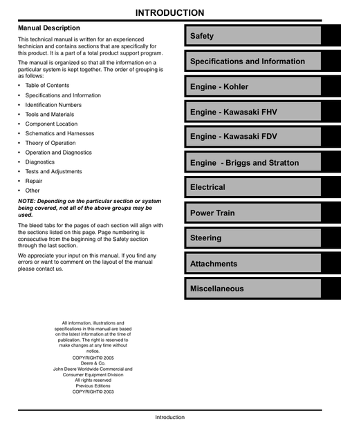 John Deere LX Series Lawn Tractor Technical Manual TM1754