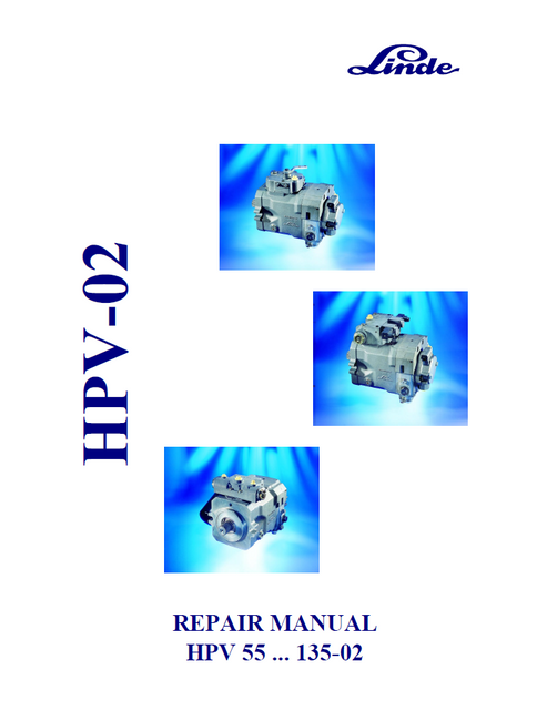 John Deere Linde HPV 55 135-02 Repair Technical Manual TM2227