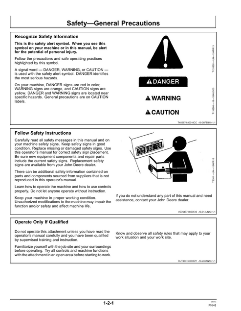 John Deere MP66B MP72B MP78B MP84B Operator Manual OMT343352X19