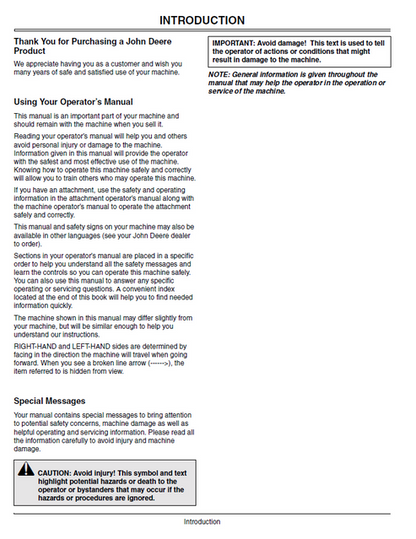 John Deere Material Collection System MCS Manual OMM145683 PDF