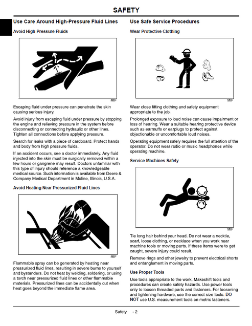 John Deere Mower, Snowblower & Post Hole Digger Service Manual TM1763