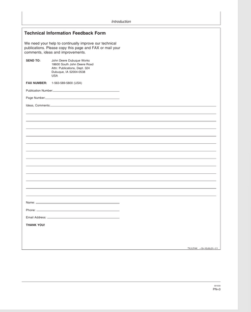 John Deere PA40 Planetary Auger Operator Manual PDF