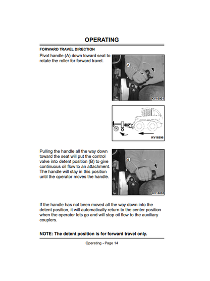 John Deere PR72 PR96 Skid Steer Power Rake Operator Guide