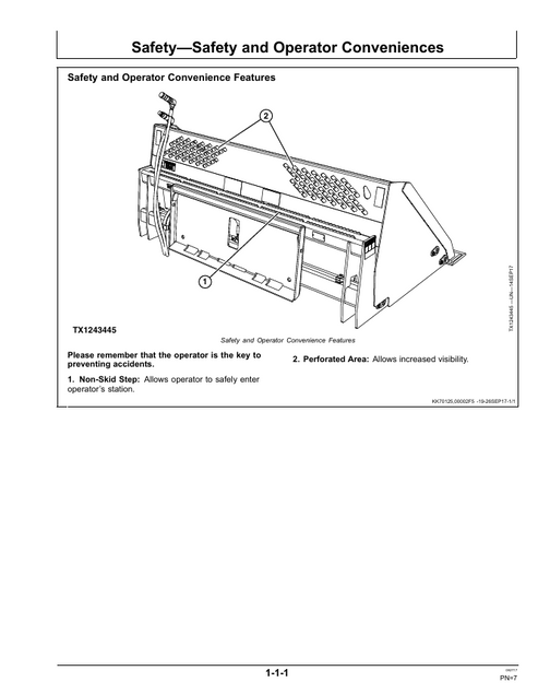 John Deere RB72 RB84 RB96 Bucket Manual OMT404932X19