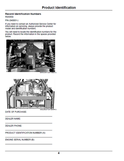 John Deere RSX850i Gator™ Utility Vehicle Operation & Maintenance Manual