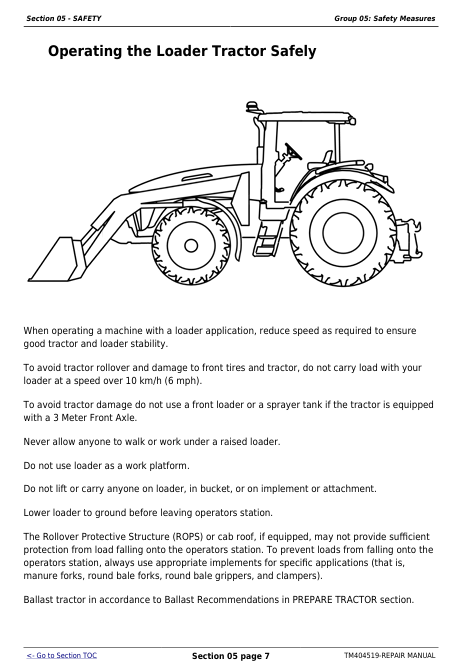 John Deere R Series 6105R-6130R Complete Repair Manual PDF