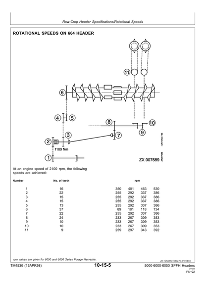 John Deere Row-Crop Header & Windrow Pickup Service Manual TM4530
