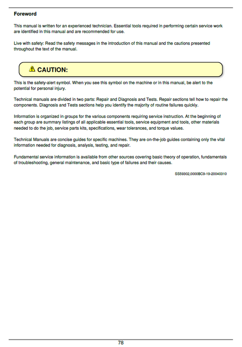 John Deere STS Combine Diagnosis & Test Technical Manual TM1902