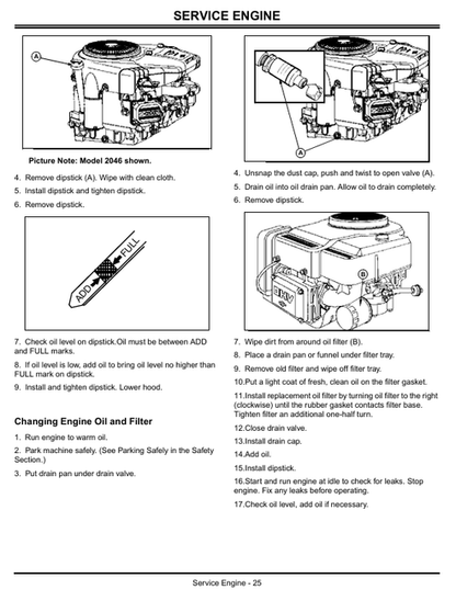 John Deere Sabre 1438GS-2046HS Operator Manual OMGX10782