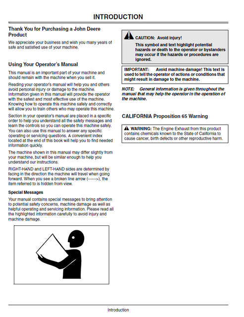 John Deere Sabre 2048HV 2254HV 2554HV Operator Manual PDF OMM140479